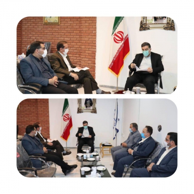 جلسه دیدار مهندس خرمی با دکتر امیرآبادی نماینده مردم قم و عضو هیئت رئیسه مجلس شورای اسلامی